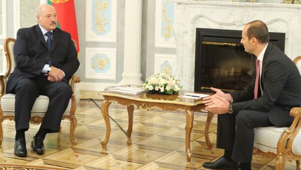 Встреча президента Беларуси Александра Лукашенко с главой МИД Грузии Михеилом Джанелидзе - Sputnik Беларусь