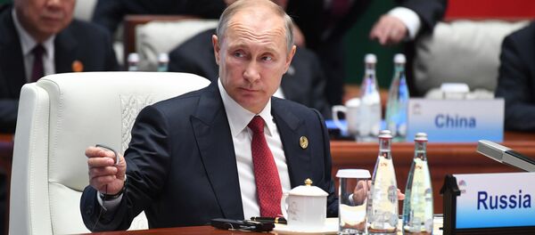 Президент РФ В. Путин на саммите лидеров БРИКС - Sputnik Беларусь