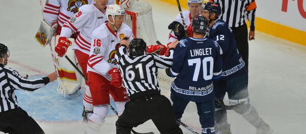 Матч КХЛ между минским Динамо и Йокеритом - Sputnik Беларусь