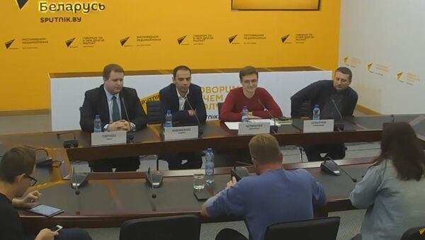 Пресс-конференция в ММПЦ Sputnik - Sputnik Беларусь