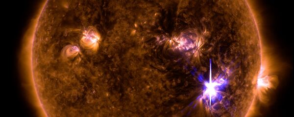Вспышка на Солнце, архивное фото - Sputnik Беларусь