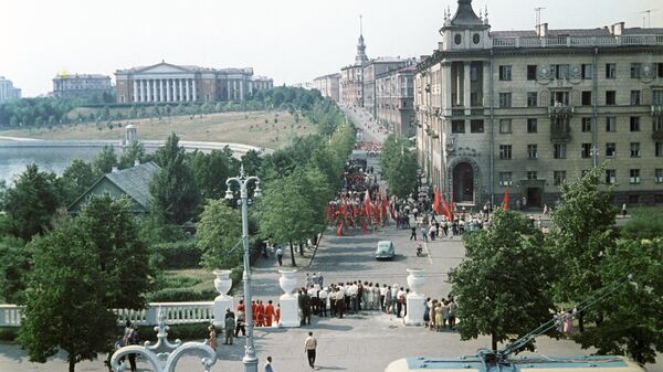 Минск, улица Коммунистическая, 1966 год - Sputnik Беларусь