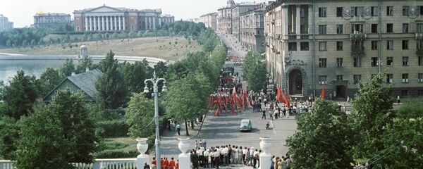 Минск, улица Коммунистическая, 1966 год - Sputnik Беларусь