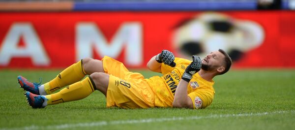 Белорусский голкипер Юрий Жевнов, архивное фото - Sputnik Беларусь