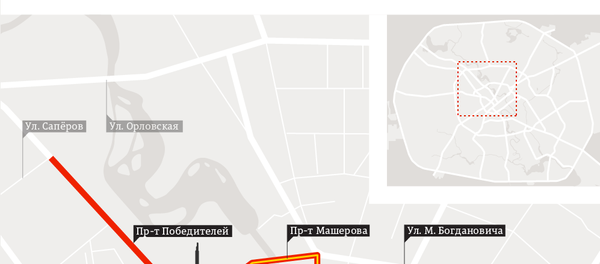 Схема ограничения движения транспорта в Минске 10 сентября 2017 года - инфографика на sputnik.by - Sputnik Беларусь