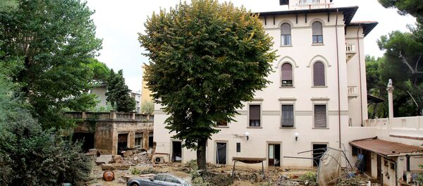 Последствия непогоды в Ливорно Последствия непогоды в Ливорно - Sputnik Беларусь