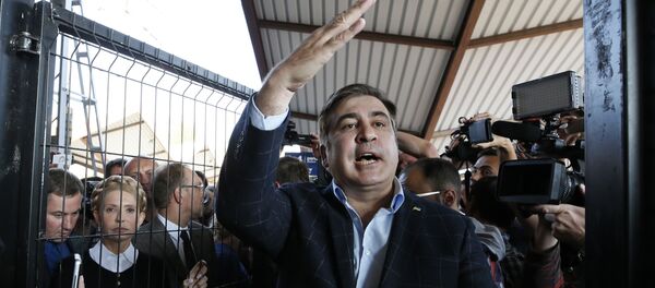 Экс-глава Одесской области и бывший президент Грузии Михаил Саакашвили Экс-глава Одесской области и бывший президент Грузии Михаил Саакашвили - Sputnik Беларусь