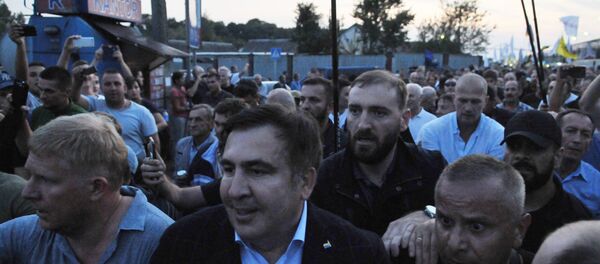 Михаил Саакашвили пересек польско-украинскую границу Михаил Саакашвили пересек польско-украинскую границу - Sputnik Беларусь