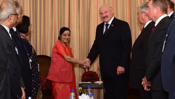 Встреча Александра Лукашенко с главой МИД Индии Сушмой Сварадж - Sputnik Беларусь