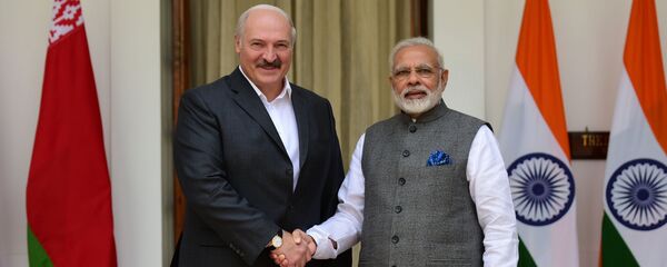 Президент Беларуси Александр Лукашенко и премьер-министр Индии Нарендра Моди - Sputnik Беларусь