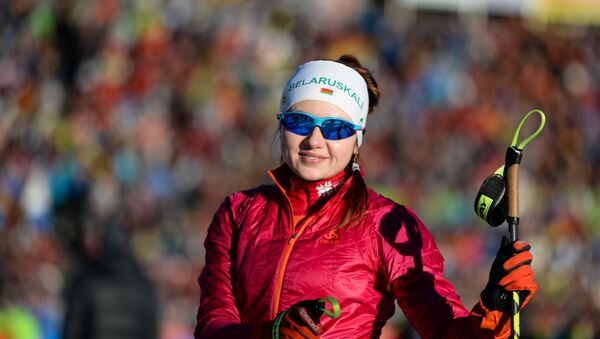 Белорусская биатлонистка Ирина Кривко - Sputnik Беларусь