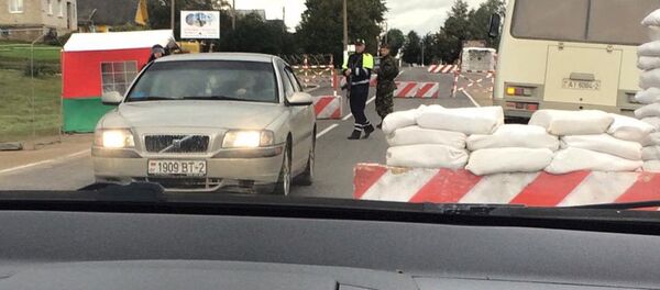 Блокпост в Глубоком - Sputnik Беларусь