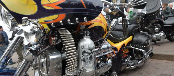 Незвычайнае афармленне матацыкла - нязменны атрыбут байкера Незвычайнае афармленне матацыкла - нязменны атрыбут байкера - Sputnik Беларусь