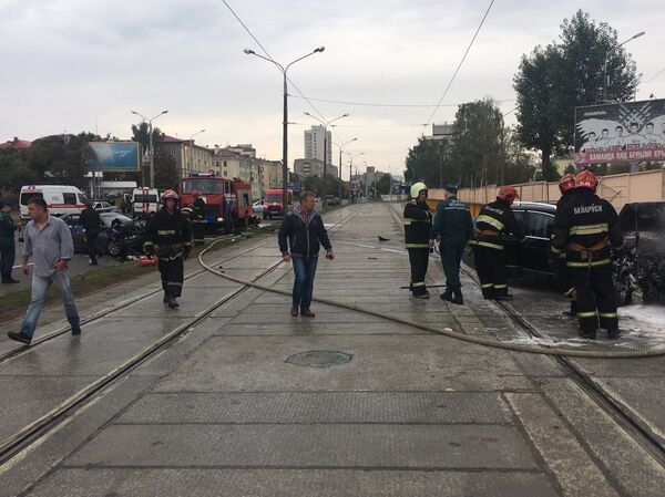 ДТП на улице Платонова в Минске - Sputnik Беларусь