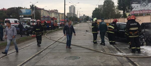 ДТП на улице Платонова в Минске - Sputnik Беларусь