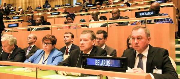 Министр иностранных дел Беларуси Владимир Макей на 72-й сессии Генеральной Ассамблеи ООН - Sputnik Беларусь