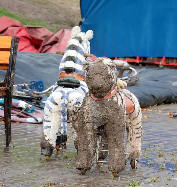 Детские игрушки залиты грязью Детские игрушки залиты грязью - Sputnik Беларусь