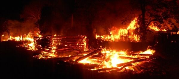 Пожар в Жлобинском районе - Sputnik Беларусь