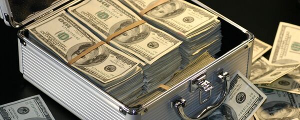 Чемодан с долларами, архивное фото - Sputnik Беларусь