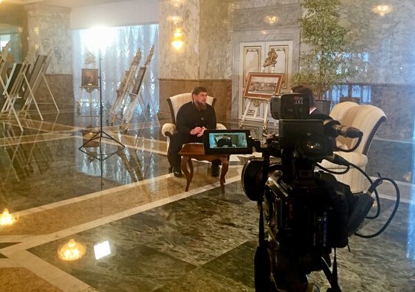 Рамзан Кадыров дает интервью белорусским СМИ - Sputnik Беларусь