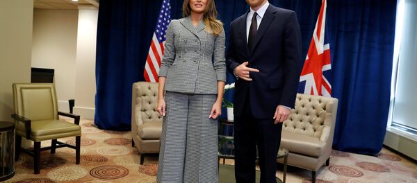 Встреча принца Гарри и Меланьи Трамп - Sputnik Беларусь