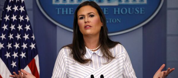Представитель Белого дома Сара Сандерс Представитель Белого дома Сара Сандерс - Sputnik Беларусь