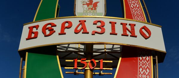 Указатель на въезде в Березино - Sputnik Беларусь