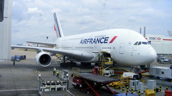 Лайнер A380 компании Air France, архивное фото - Sputnik Беларусь