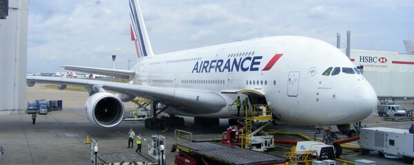 Лайнер A380 компании Air France, архивное фото - Sputnik Беларусь