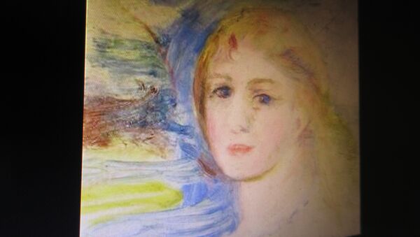 Картина художника Пьера Огюста Ренуара Портрет молодой девушки со светлыми волосами - Sputnik Беларусь