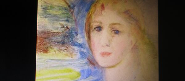 Картина художника Пьера Огюста Ренуара Портрет молодой девушки со светлыми волосами - Sputnik Беларусь