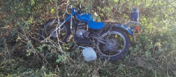 Разбитый в ДТП мотоцикл - Sputnik Беларусь