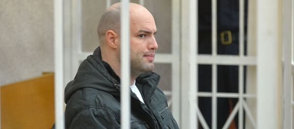 Обвиняемый в убийстве Татьяны Курсевич Евгений Раздуев в зале суда - Sputnik Беларусь