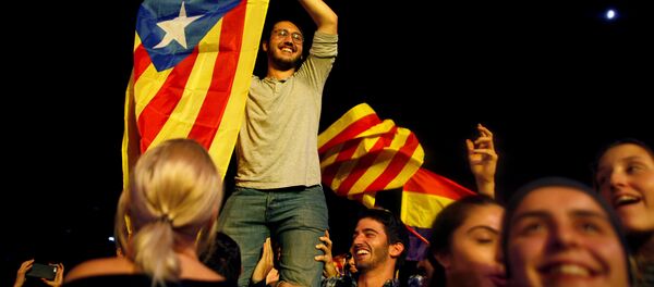 Митинг в день всеобщей забастовки в Каталонии - Sputnik Беларусь