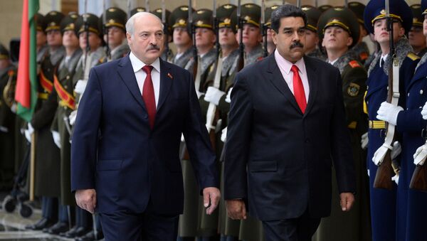 Президент Венесуэлы Николас Мадуро прибыл во Дворец Независимости в Минске на встречу президентом Александром Лукашенко - Sputnik Беларусь