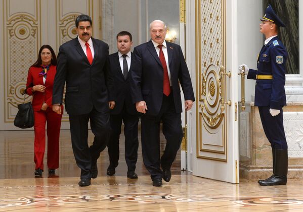 Президент Беларуси Александр Лукашенко на встрече президента Венесуэлы Николаса Мадуро - Sputnik Беларусь