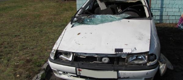 Автомобиль, сбивший велосипедиста под Лунинцом - Sputnik Беларусь