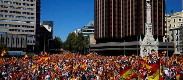 Митинг в поддержку единства Испании - Sputnik Беларусь