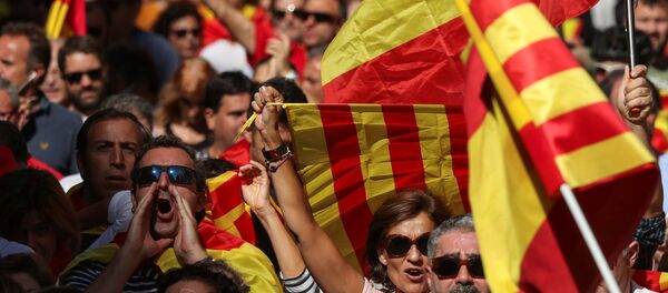 Митинг в Барселоне Митинг в Барселоне - Sputnik Беларусь