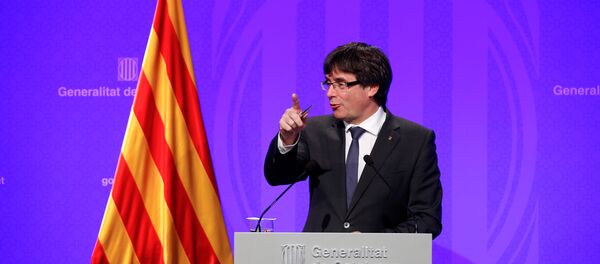 Председатель правительства Каталонии Карлес Пучдемон - Sputnik Беларусь