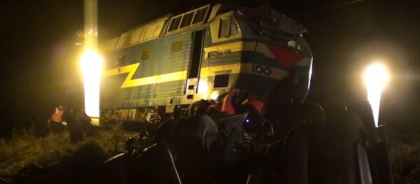 ДТП в Орловской области РФ с участием поезда и Камаза - Sputnik Беларусь