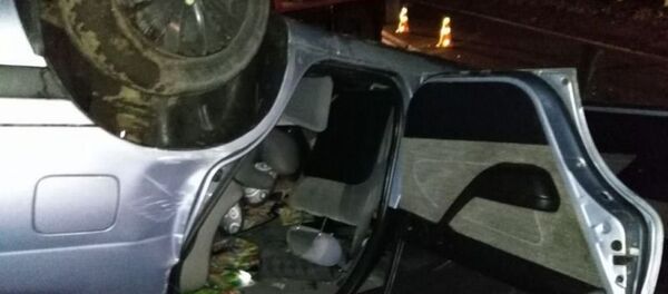 Нетрезвый водитель был заблокирован в перевернувшемся автомобиле в полоцком районе - Sputnik Беларусь