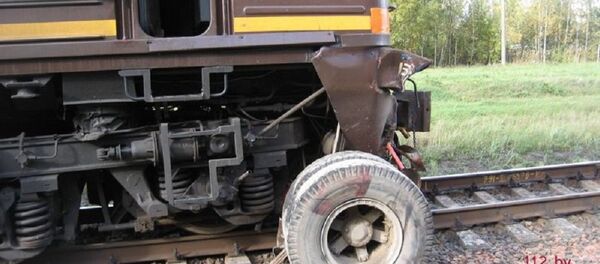 ДТП с участием поезда и фуры в Осиповичском районе ДТП с участием поезда и фуры в Осиповичском районе - Sputnik Беларусь