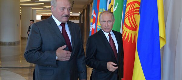 Президент РФ Владимир Путин и президент Беларуси Александр Лукашенко - Sputnik Беларусь