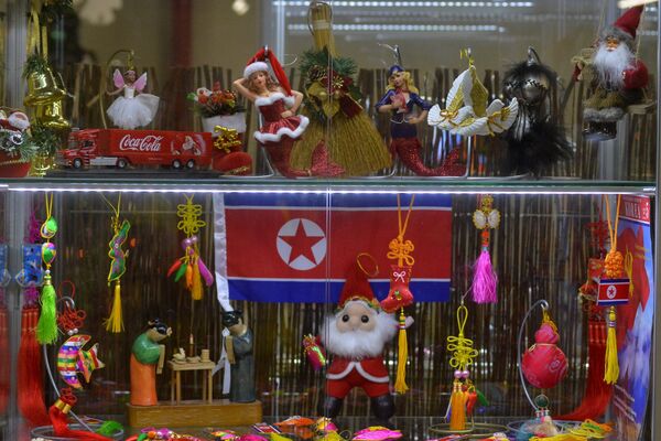 Американские и северокорейские рождественские украшения мирно соседствуют. - Sputnik Беларусь