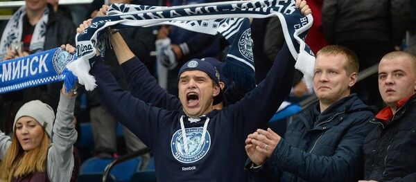 Аматары хакейнага клуба Дынама-Мінск Аматары хакейнага клуба Дынама-Мінск - Sputnik Беларусь