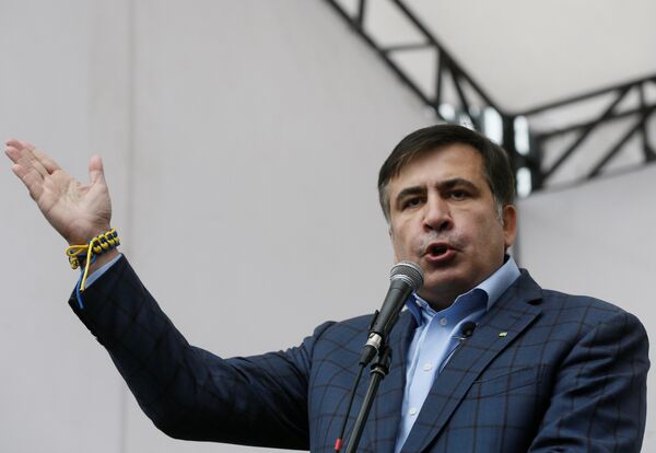Михаил Саакашвили заявил, что участники акции протеста возле Верховной рады Украины не вернутся домой без победы Михаил Саакашвили заявил, что участники акции протеста возле Верховной рады Украины не вернутся домой без победы - Sputnik Беларусь
