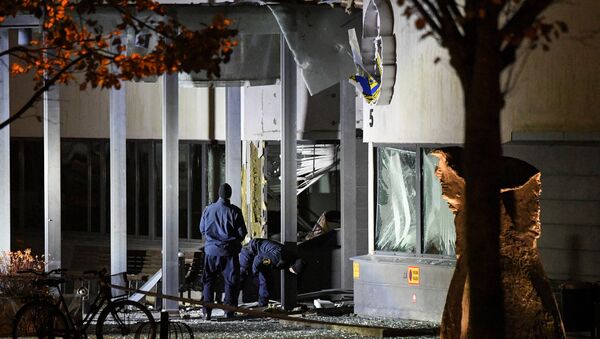 Полиция работает на месте взрыва у здания полицейского участка в Швеции - Sputnik Беларусь
