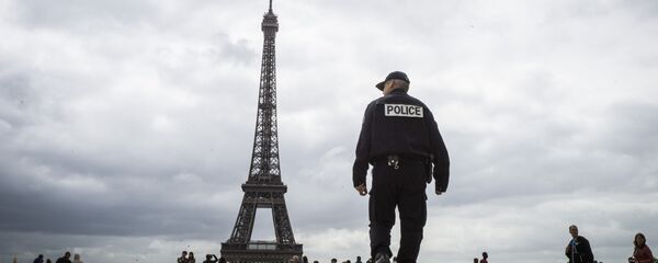 Полицейский у Эйфелевой башни, архивное фото Полицейский у Эйфелевой башни, архивное фото - Sputnik Беларусь
