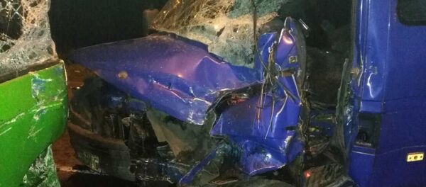 После ДТП водителя из салона микроавтобуса извлекли спасатели - Sputnik Беларусь